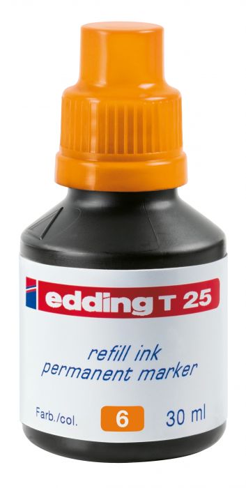 edding Τ-25 Ανεξίτηλο μελάνι 30ml Πορτοκαλί